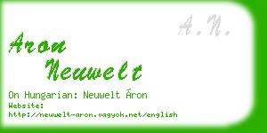 aron neuwelt business card